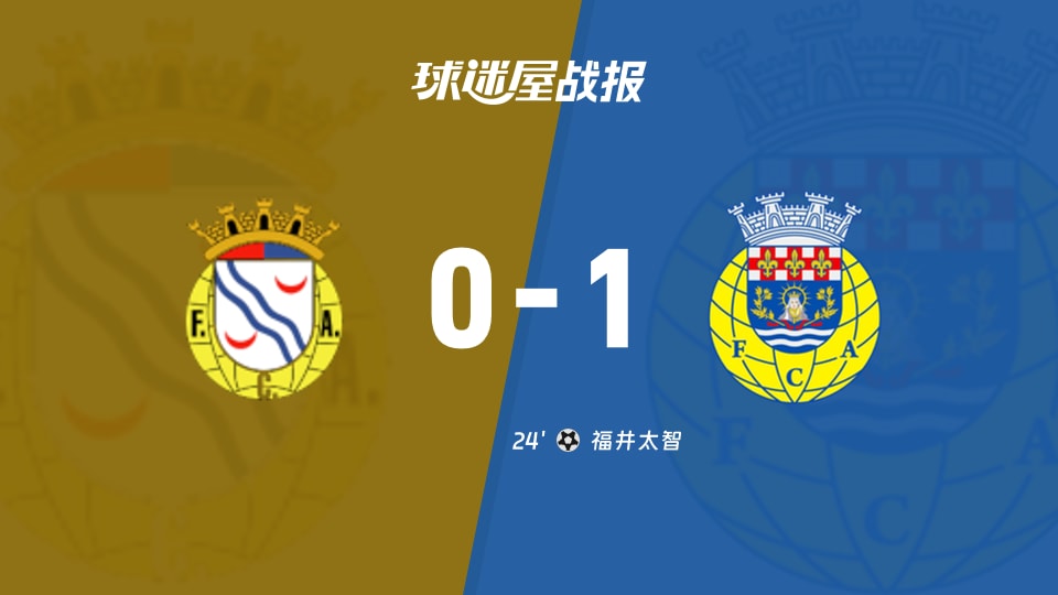 【葡超联赛第9轮】艾华卡vs阿罗卡比赛结果：艾华卡(0-1)阿罗卡比分战报(2026年10月25日)